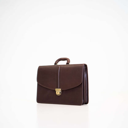 Leather Briefcase No. 99 - Brown