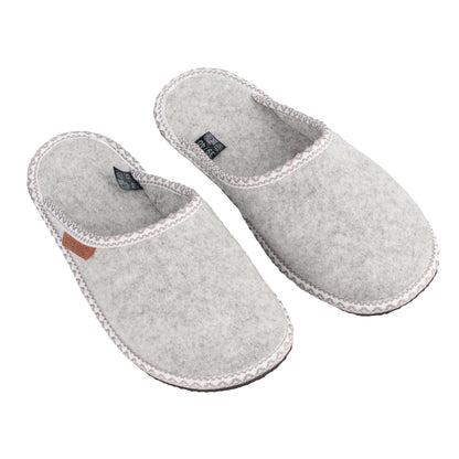 Halla Natural felt slippers